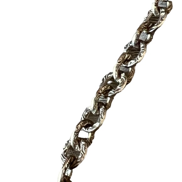 20s Mini Bag Silver Frame Mesh Chainmail Evening KissLatch w/Chain | Antique - Picture 6 of 10